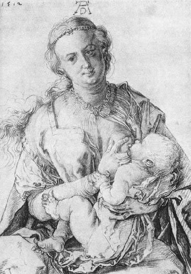 Albrecht Durer The Virgin Nursing the Child oil painting image